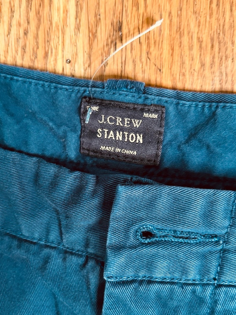 J.Crew Stanton Chino Shorts Blue 35 Cotton Twill 9” Inseam - Picture 3 of 10